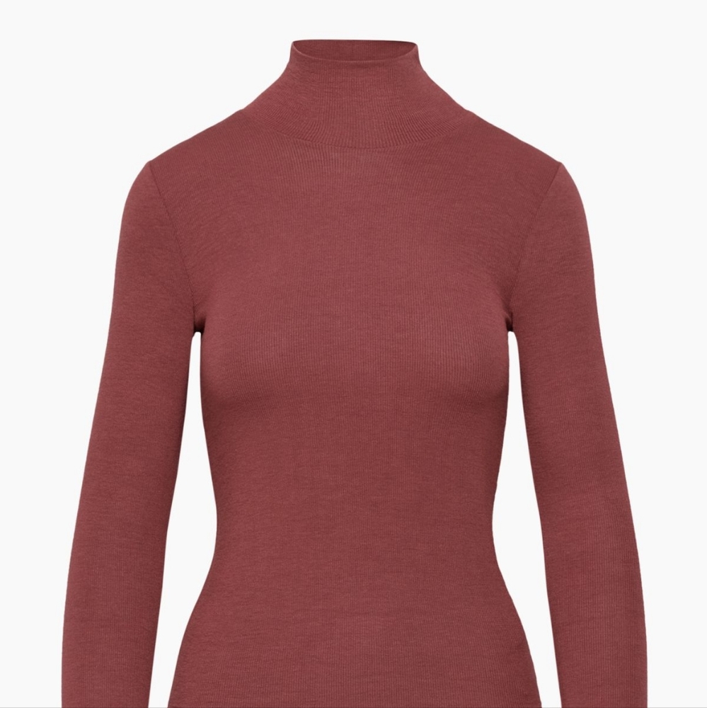 Wilfred Only turtleneck, chestnut/caramel brown, sz M